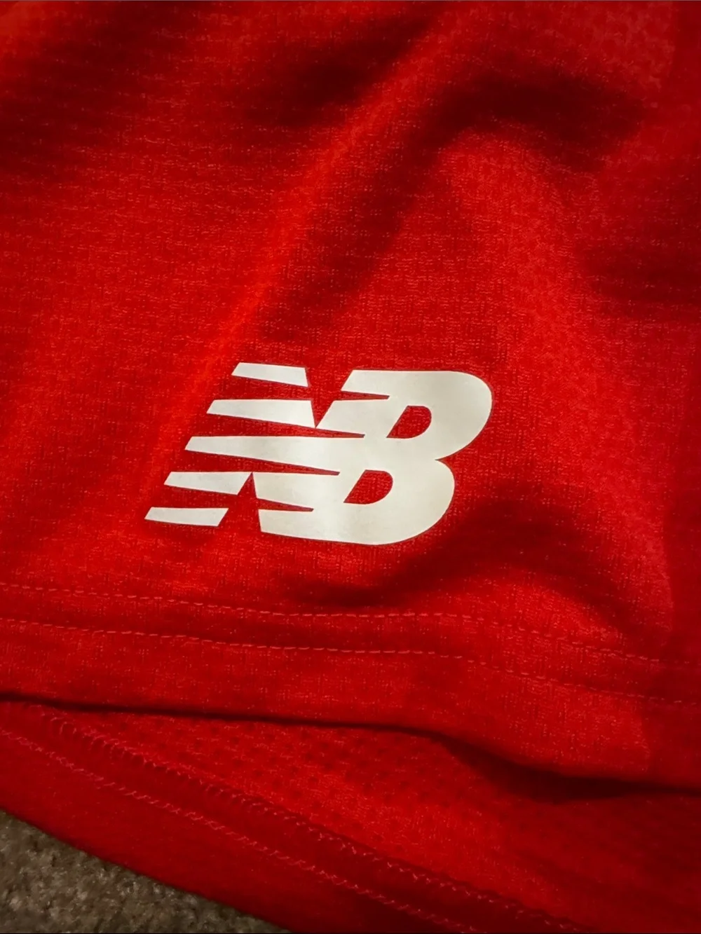 New Balance Red Men's Athletic Lacrosse Shorts with USA Shield